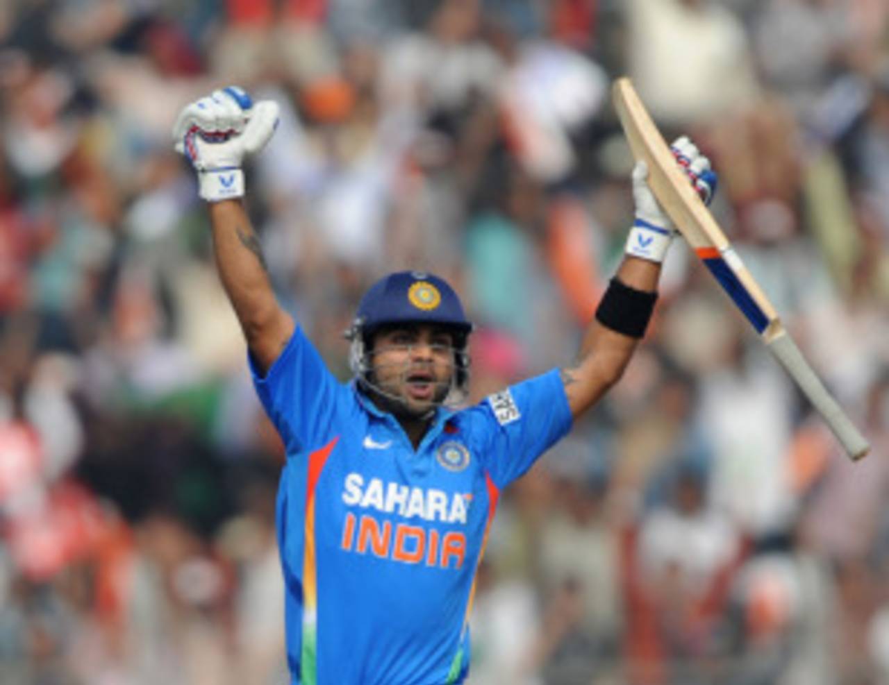 Virat Kohli made a second successive ODI century to lead India to victory&nbsp;&nbsp;&bull;&nbsp;&nbsp;AFP
