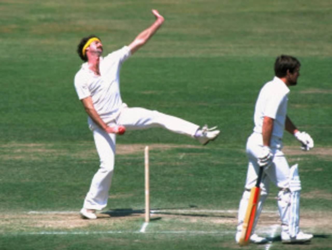 Dennis Lillee bowls, England v Australia, Centenary Test, Lord's, 4th day, September 1, 1980