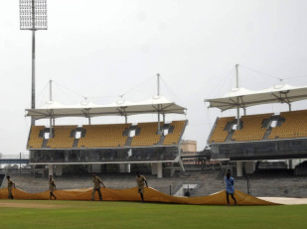 The new stands at the MA Chidambaram Stadium, Chennai, December 15, 2010
