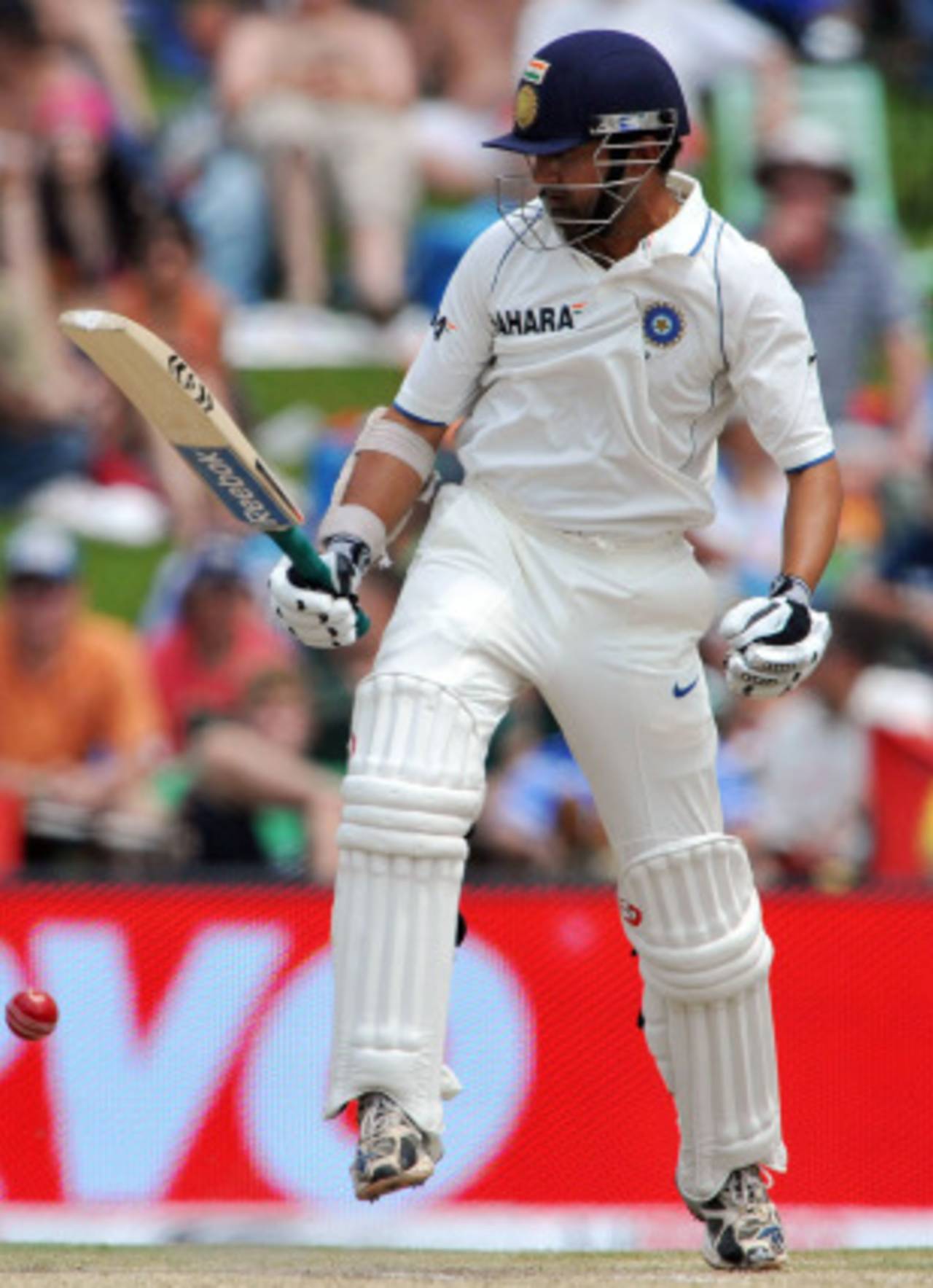 Gautam Gambhir fends off a rising delivery, South Africa v India, 1st Test, Centurion, 3rd day, December 18, 2010 