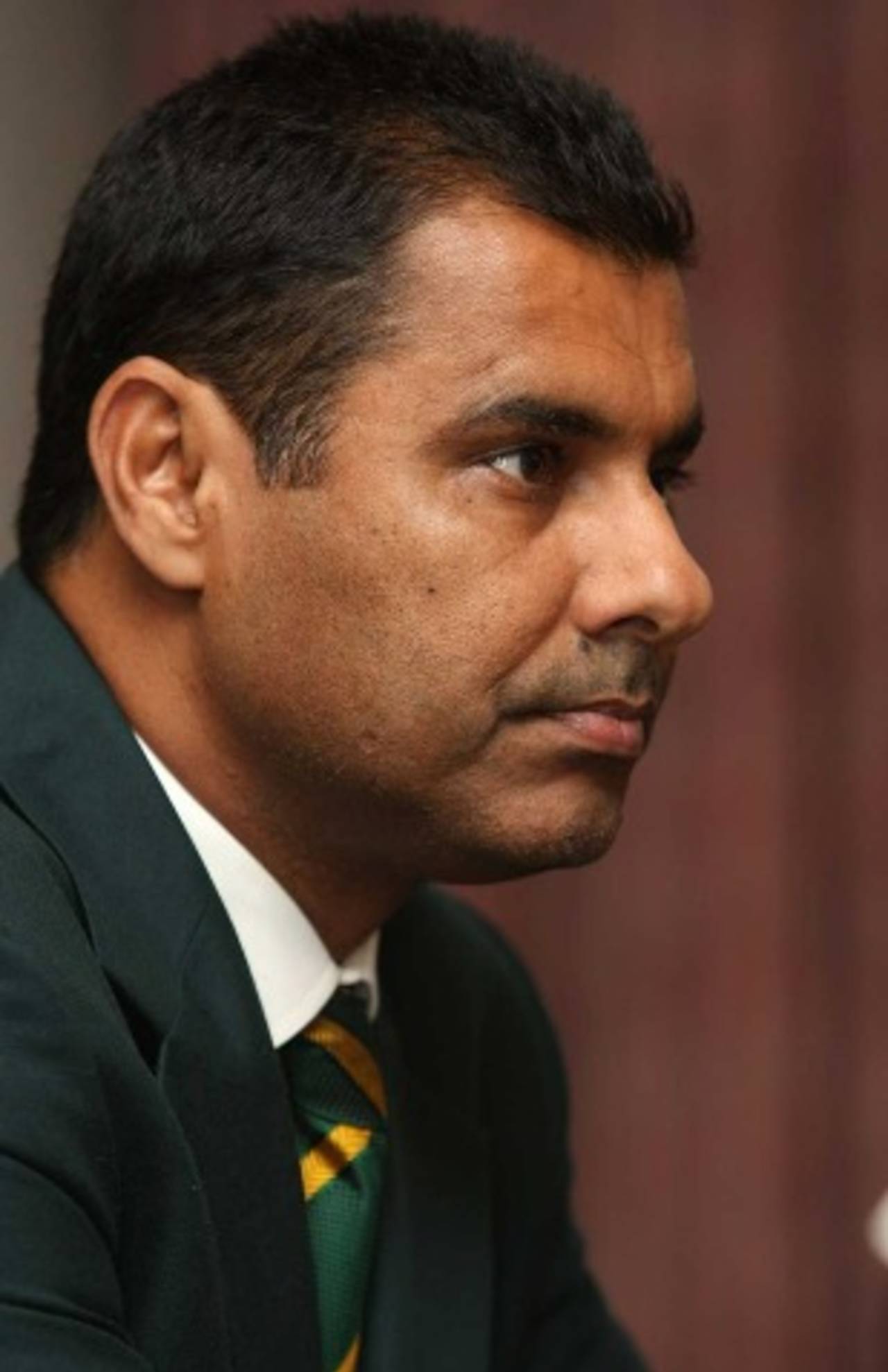 Waqar Younis upon arrival in Auckland, Auckland, December 19, 2010