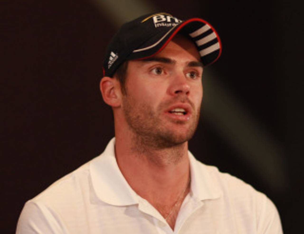England fast bowler James Anderson addresses a press conference in Melbourne, Melbourne, December 31, 2010