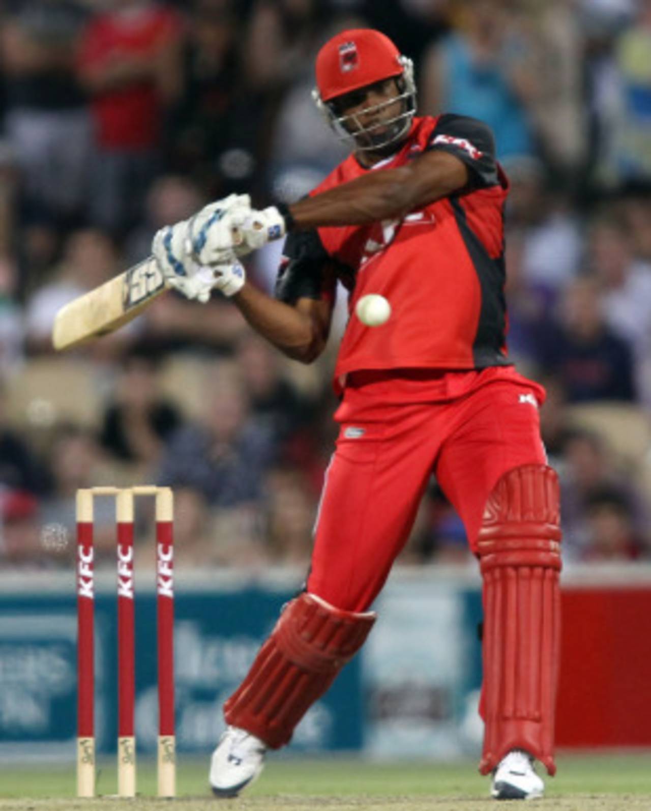 Kieron Pollard smashed five sixes in his half-century, South Australia v New South Wales, Adelaide, January 4, Big Bash 2010-11