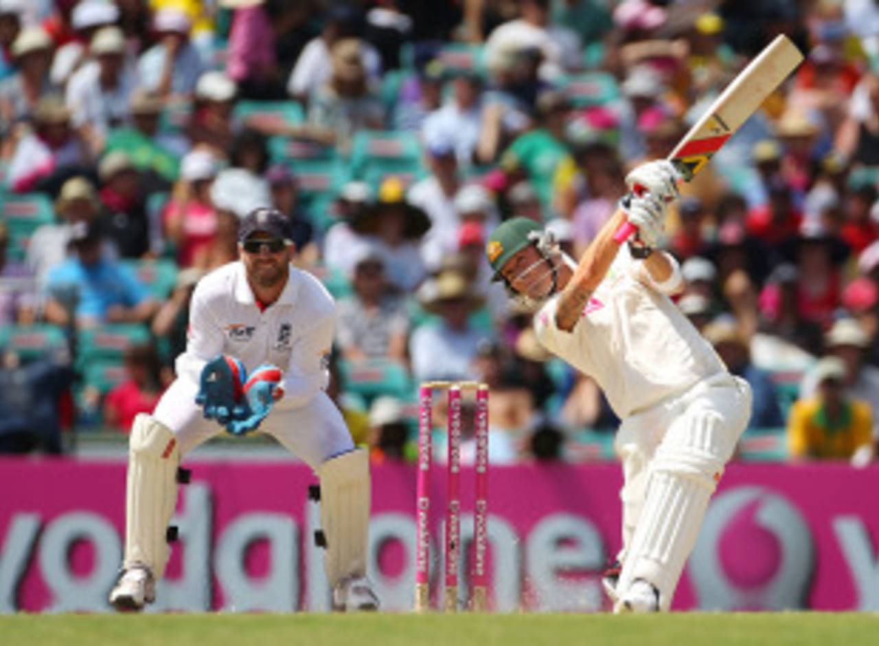 Michael Clarke was positive from the moment he came to the crease, Australia v England, 5th Test, Sydney, 4th day, January 6, 2011