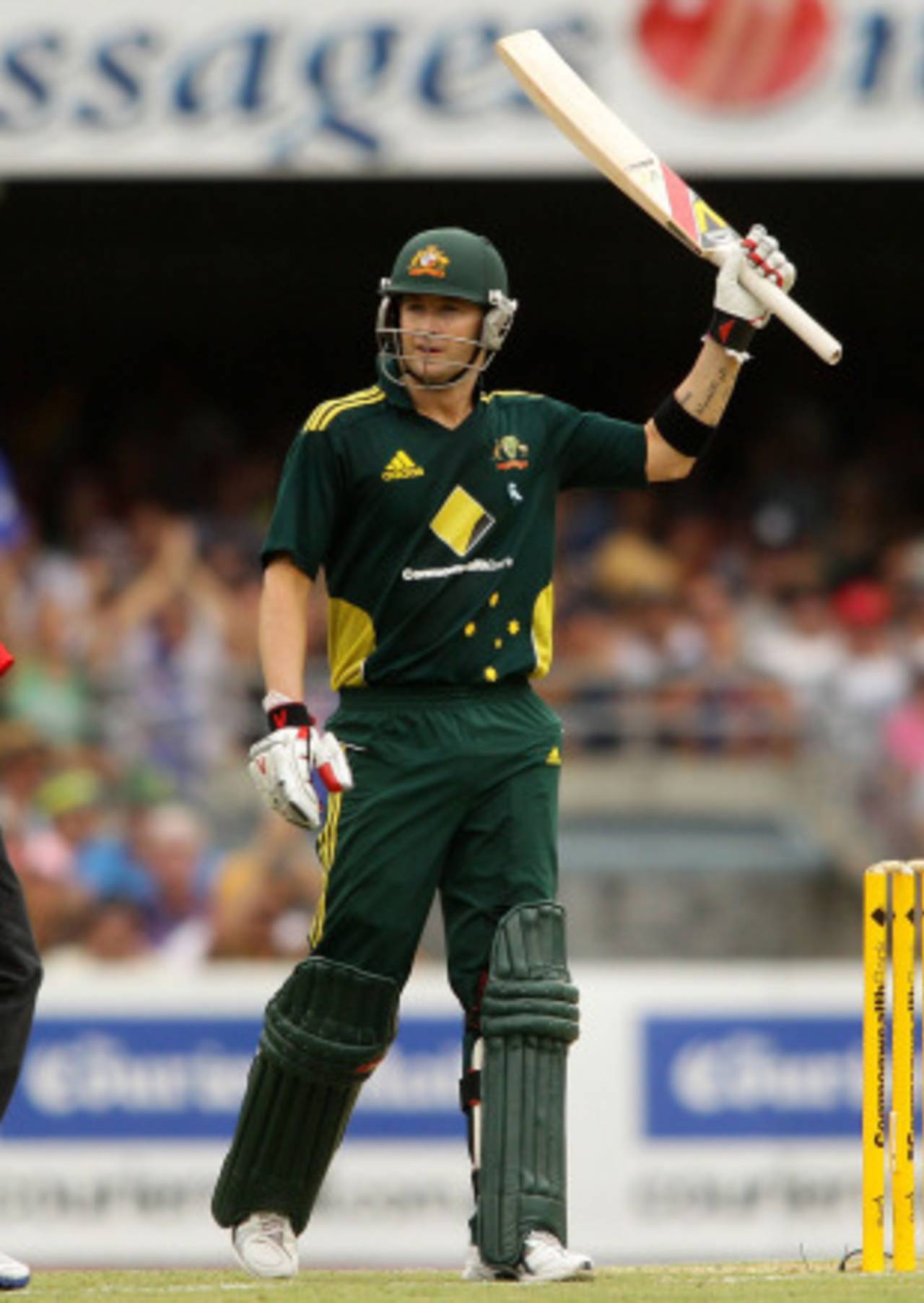 The crowd cheered Michael Clarke's half-century, though some had booed when he came to the crease&nbsp;&nbsp;&bull;&nbsp;&nbsp;Getty Images