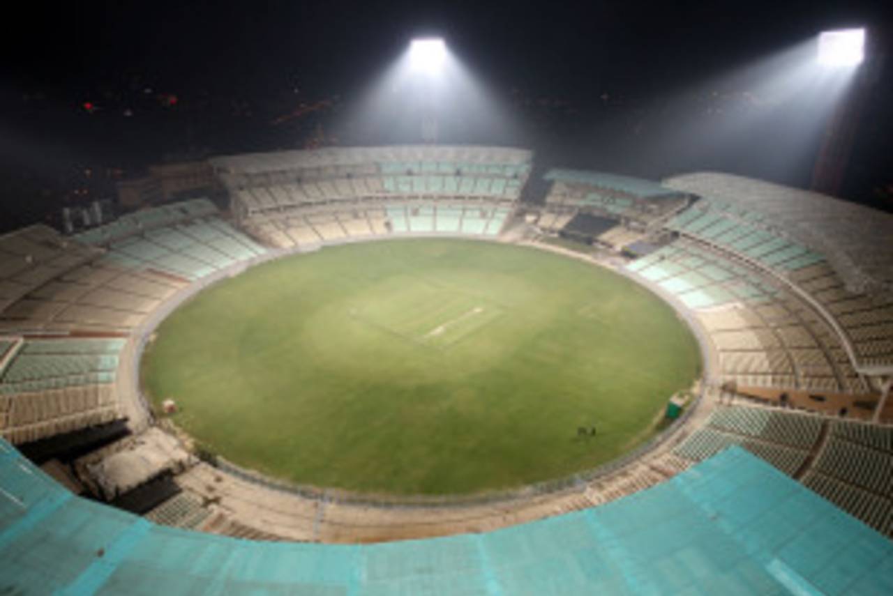 An aerial view of the Eden Gardens at its current state of completion, Kolkata, February 9, 2011