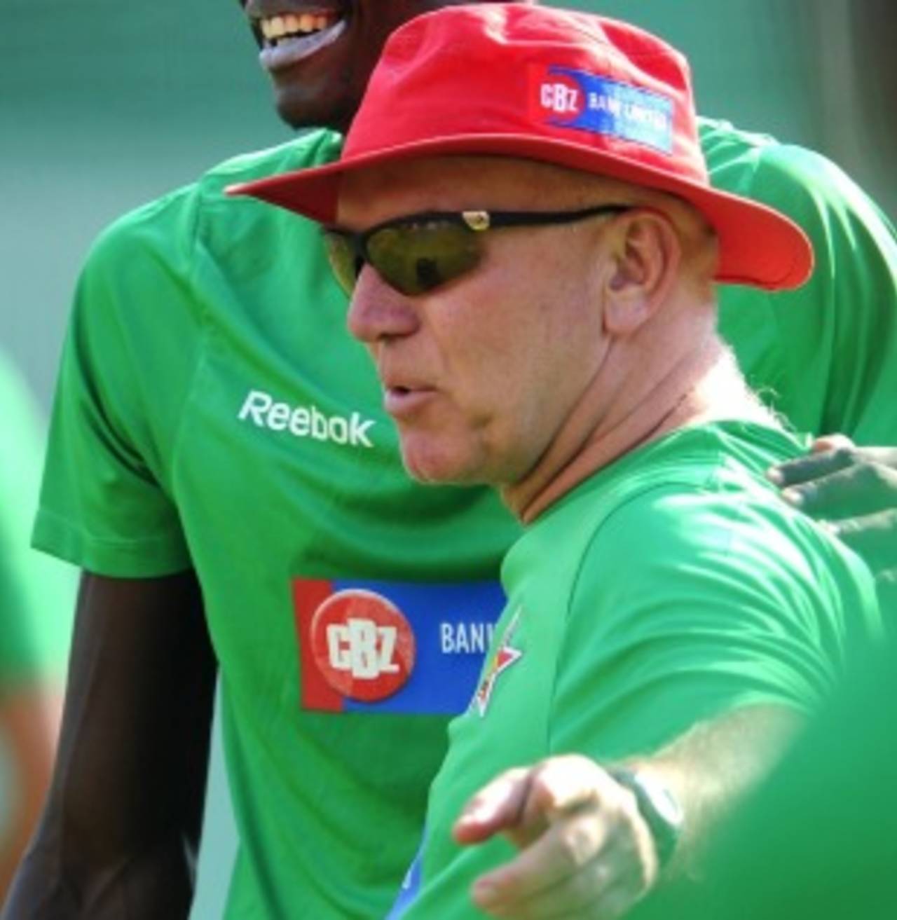 Zimbabwe coach Alan Butcher during a training session, World Cup 2011, Ahmedabad, February 19, 2011