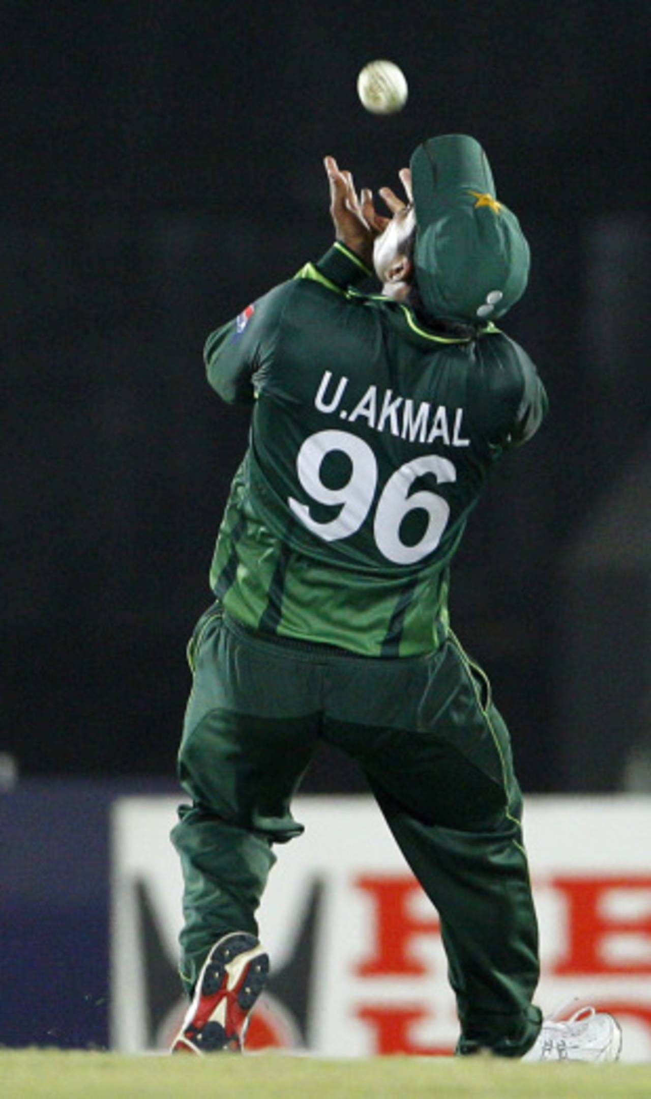 Umar Akmal takes a catch to dismiss Rakep Patel, Kenya v Pakistan, World Cup, Group A, Hambantota, February 23, 2011
