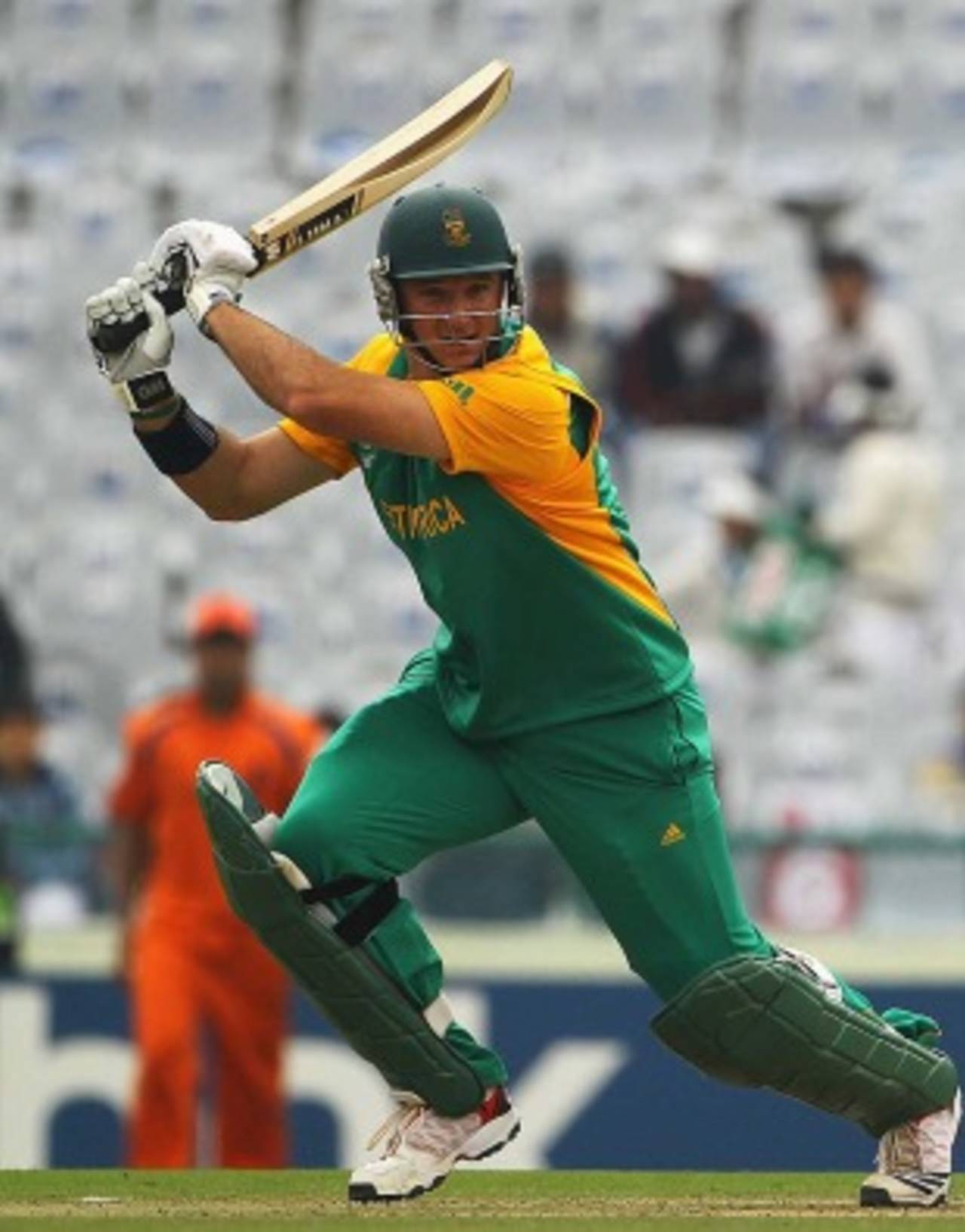 Graeme Smith cracks one through the off side, Netherlands v South Africa, Group B, World Cup 2011, Mohali, March 3, 2011