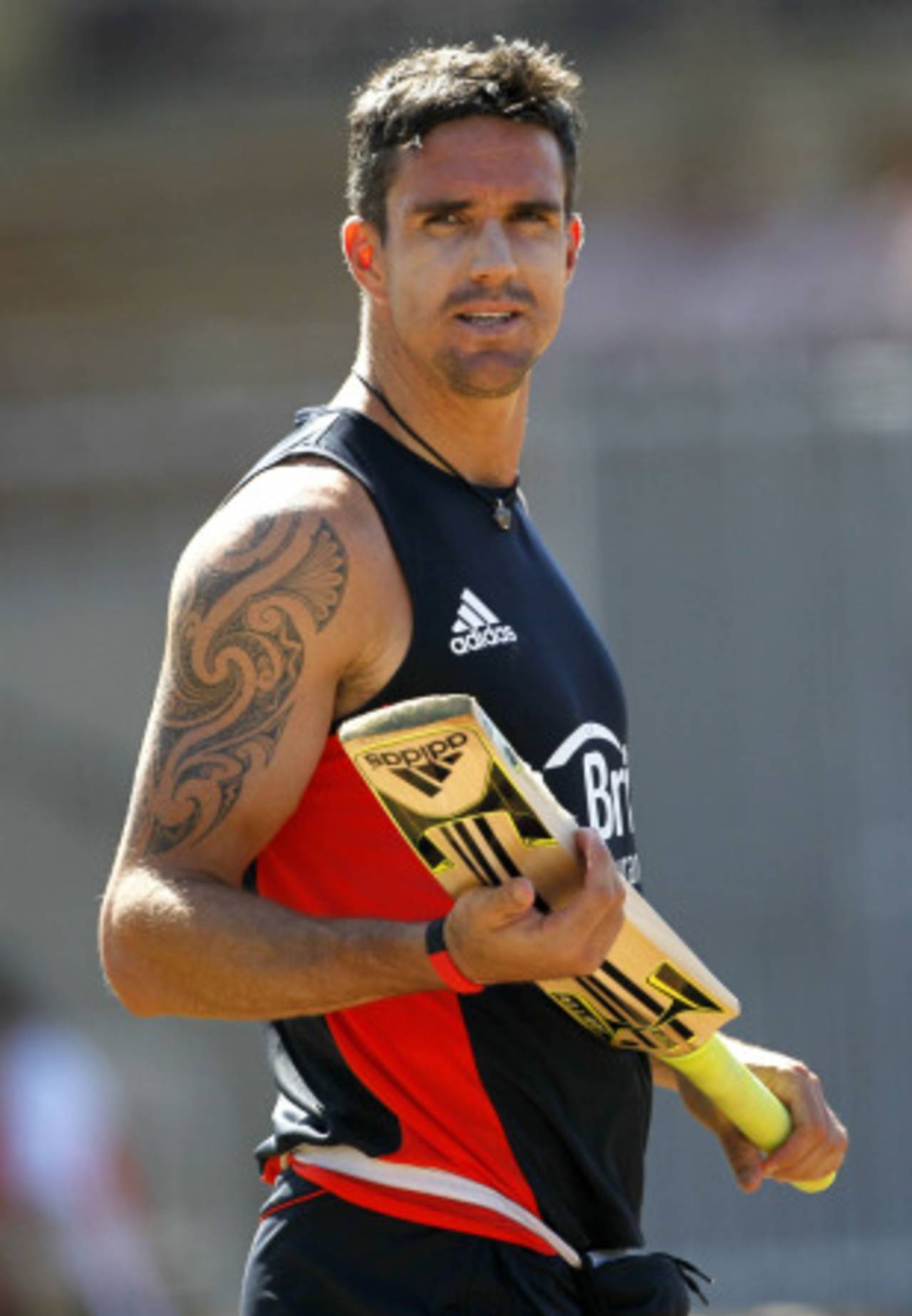 Kevin Pietersen at England's training session ahead of their World Cup match against South Africa, Chennai, March 5, 2011