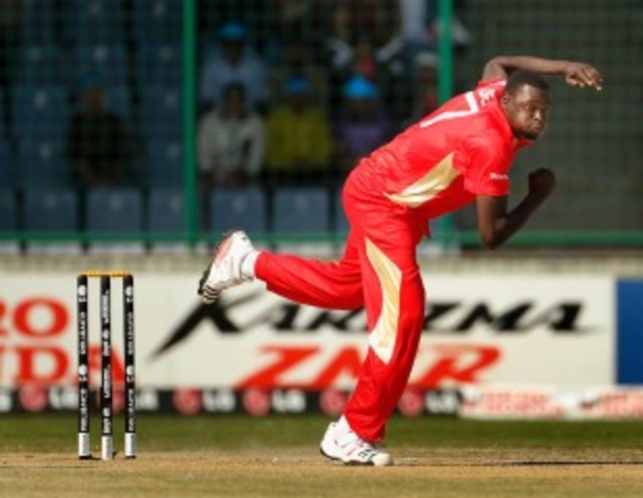 Henry Osinde in action at the Kotla, Canada v Kenya, Group A, World Cup, Delhi, March 7, 2011