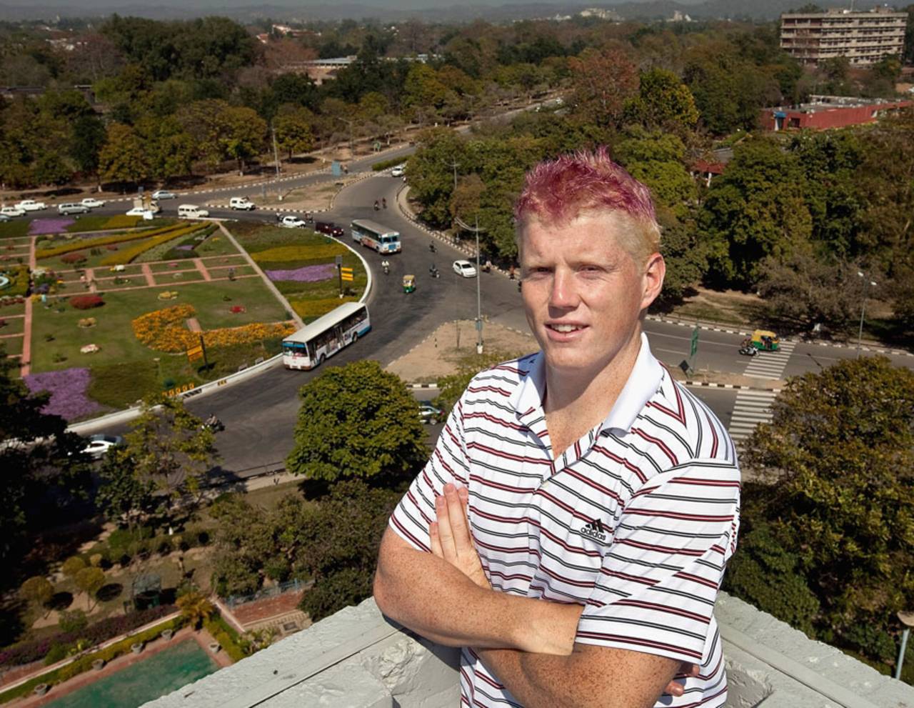 Kevin O'Brien at the Ireland team hotel in Chandigarh, March 9, 2011