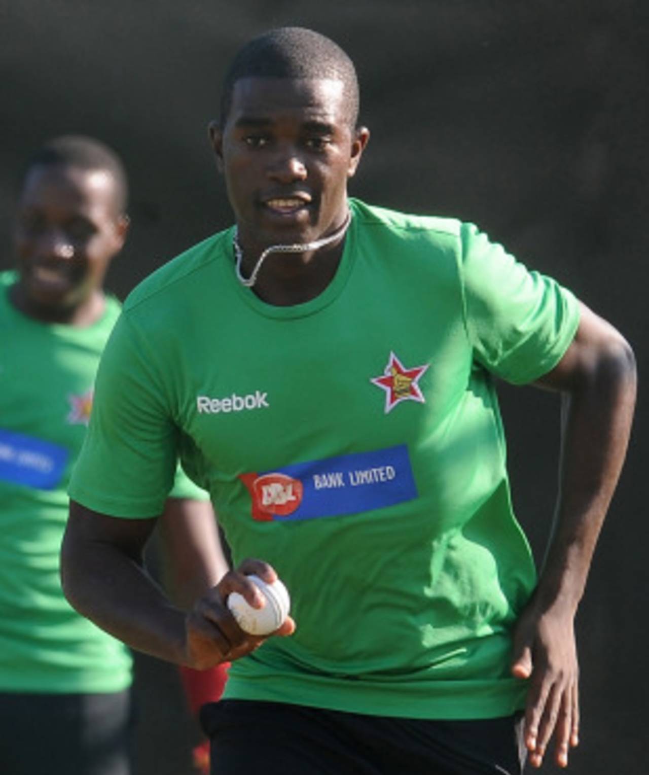 Elton Chigumbura in a training session, Pallekele, March 9, 2011