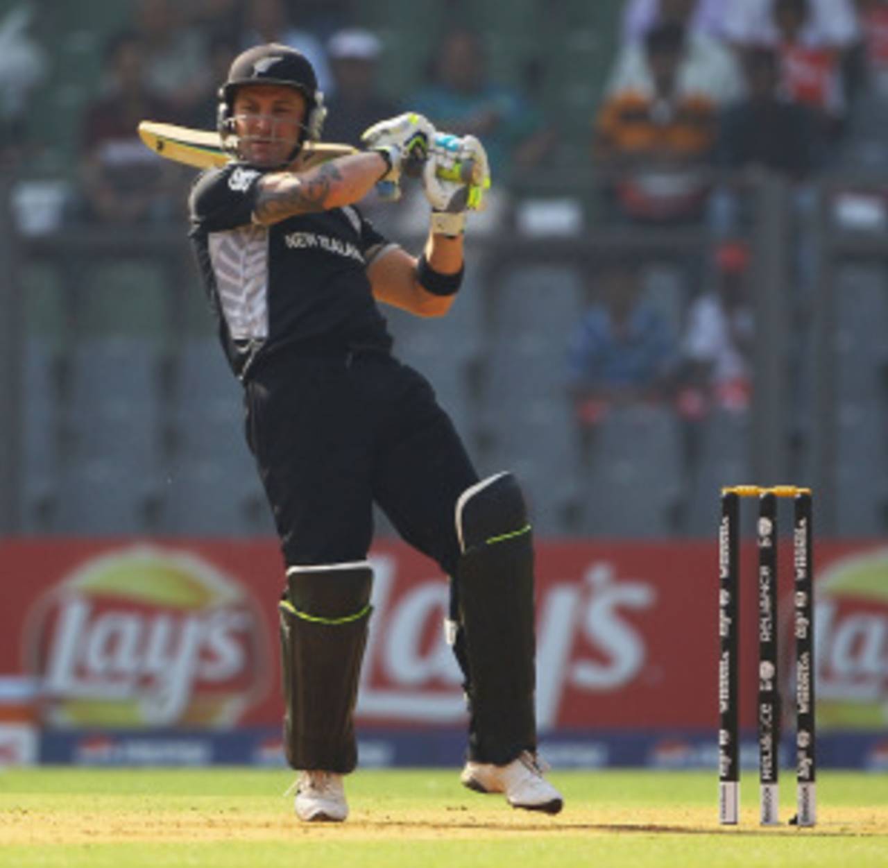 Brendon McCullum plays the pull, Canada v New Zealand, Group A, World Cup 2011, Mumbai, March 13 2011