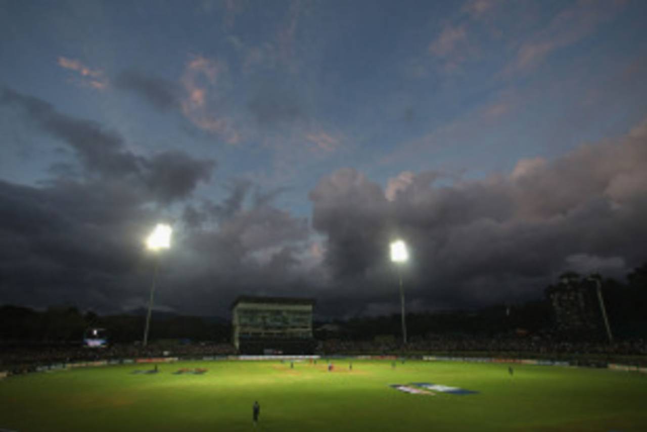 The clouds encircle Pallekele, Pakistan v Zimbabwe, World Cup, Pallekele, March 14, 2011