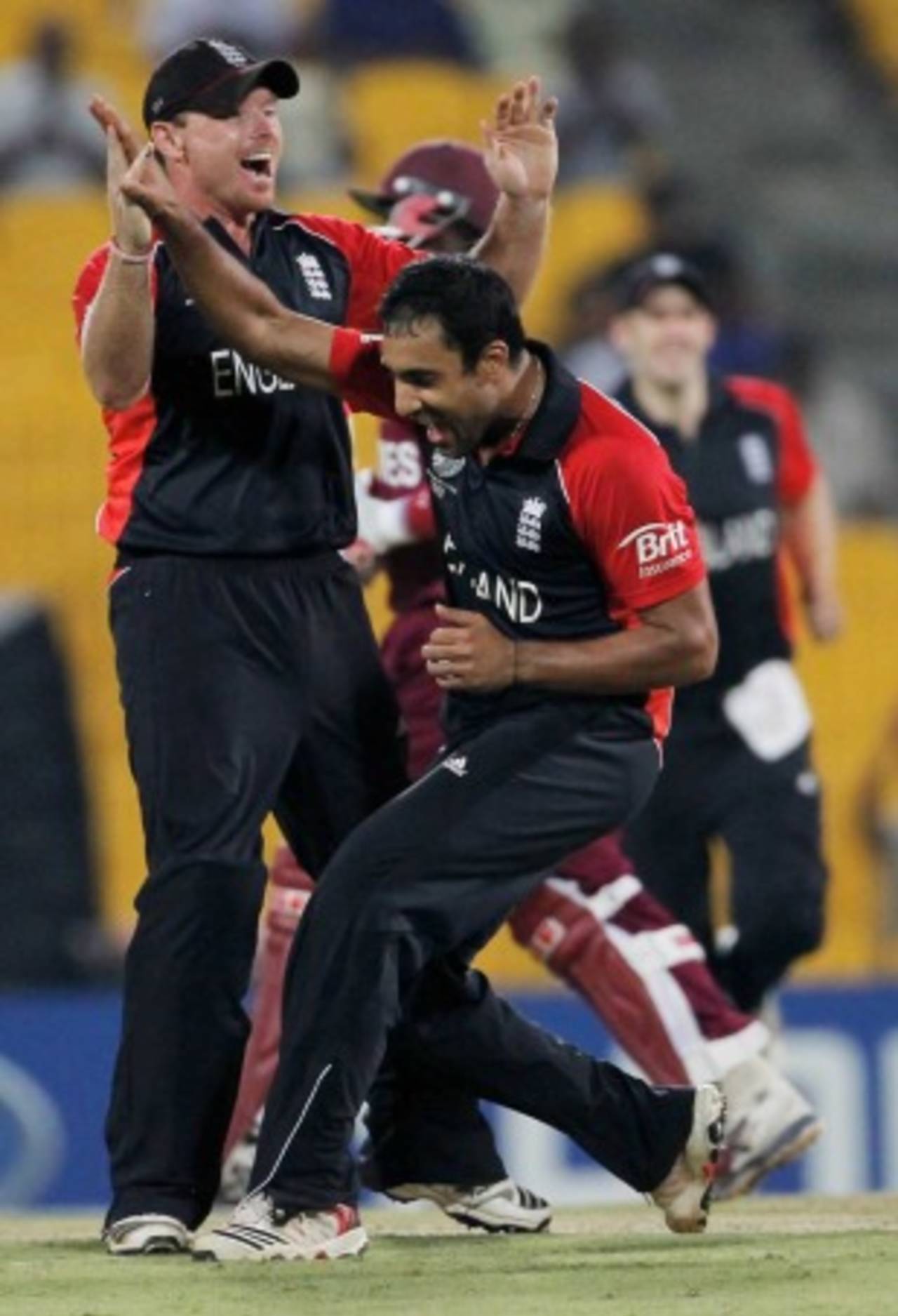 Ravi Bopara struck twice with his medium pace, England v West Indies, World Cup, Group B, March 17, 2011