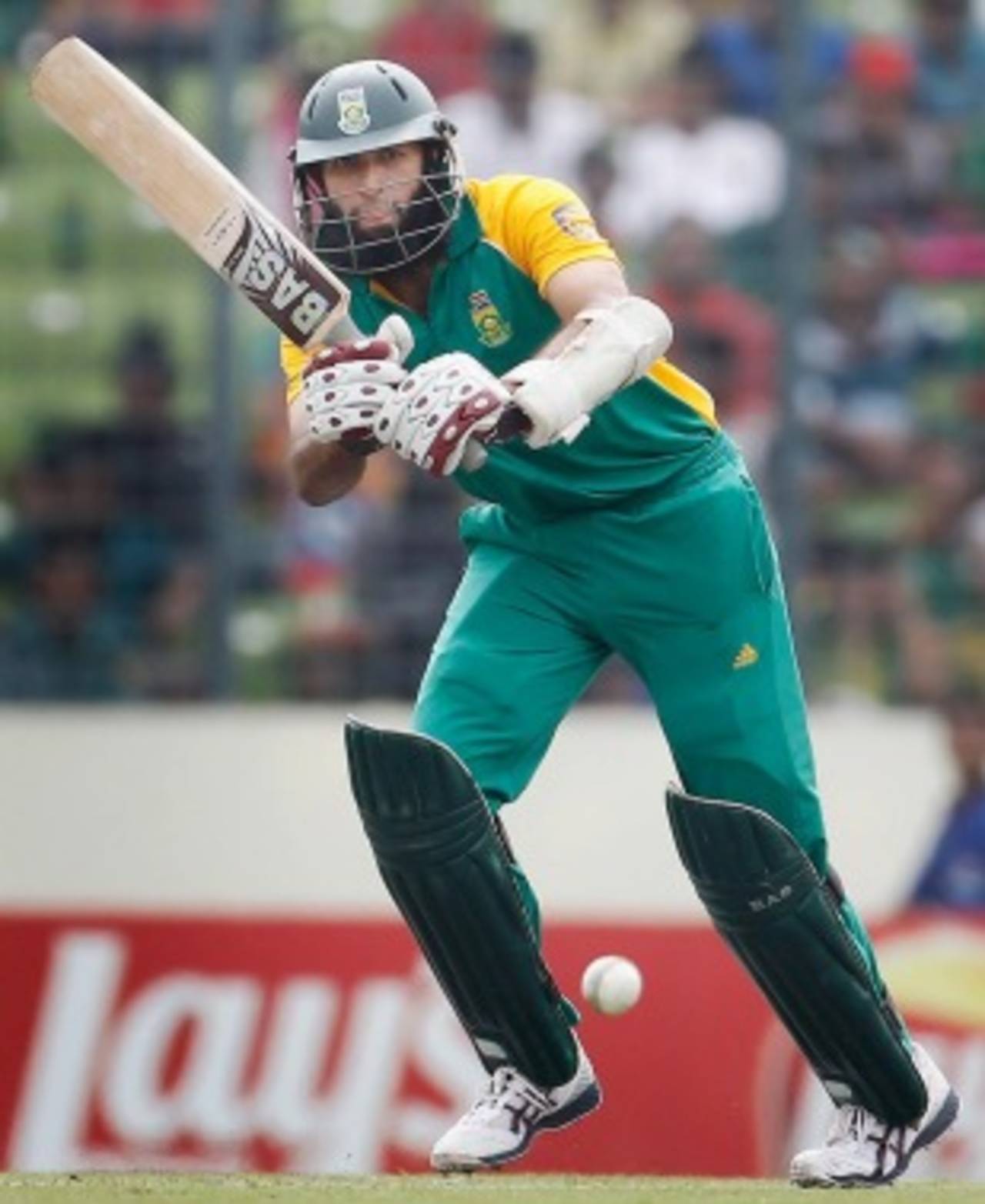 Hashim Amla made his third fifty-plus score of the tournament, Bangladesh v South Africa, Group B, World Cup 2011, Mirpur, March 19, 2011