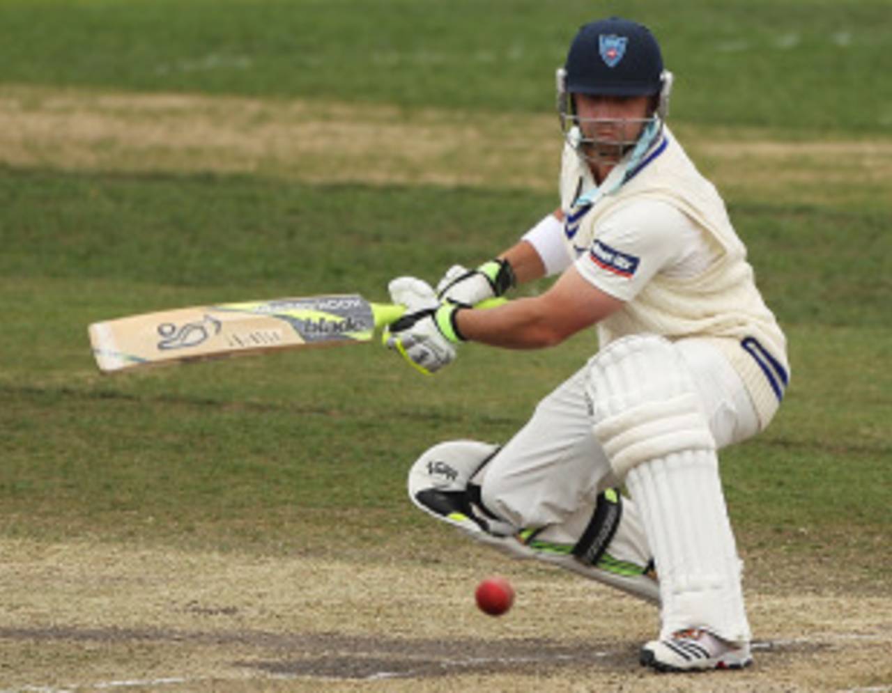 Phillip Hughes narrowly missed out on his second century of the match when he was dismissed for 93, Tasmania v New South Wales, Sheffield Shield Final, Hobart, 4th day, March 20, 2011