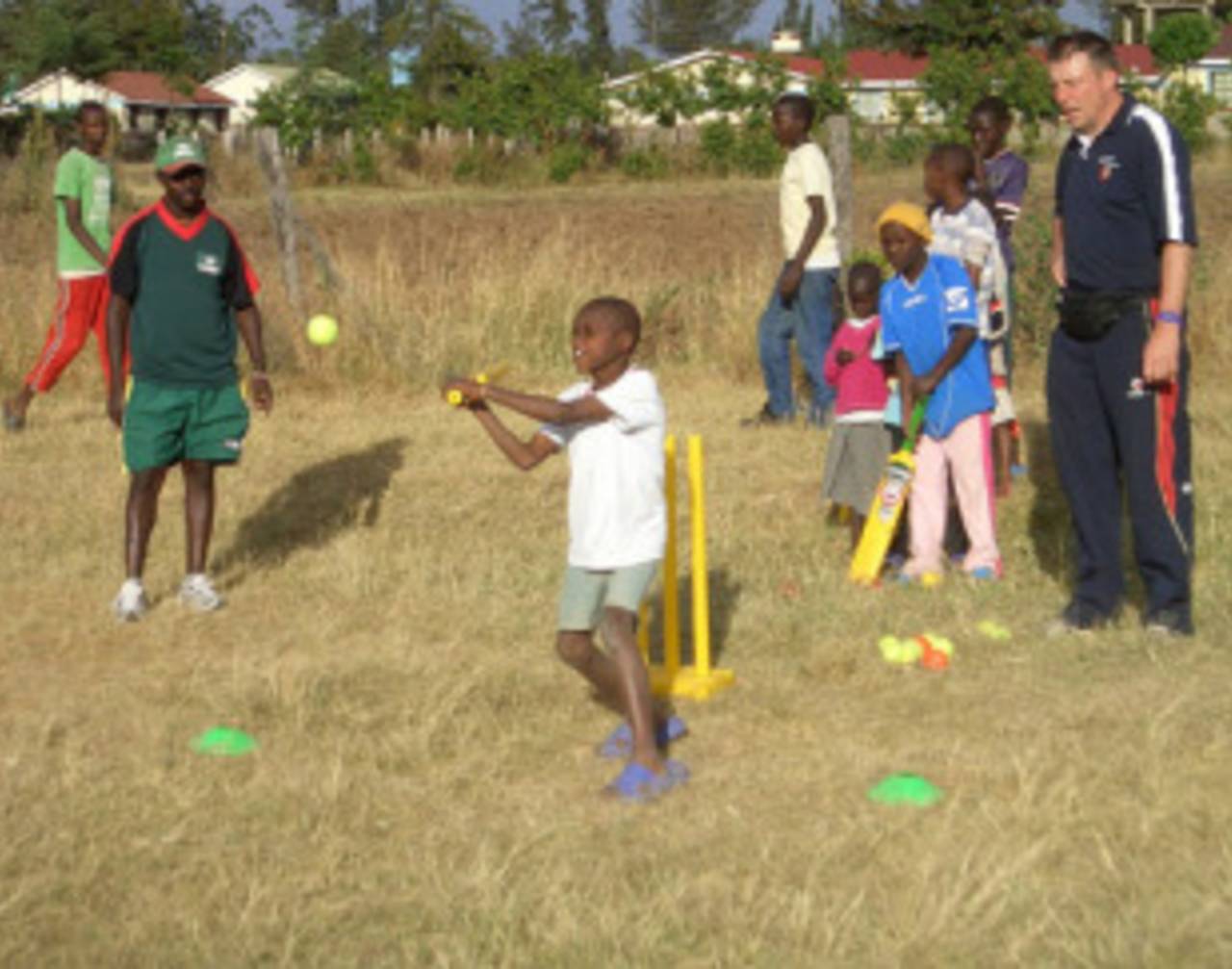 Children take part in Cricket With Boundaries tournament, Nakuru in Kenya