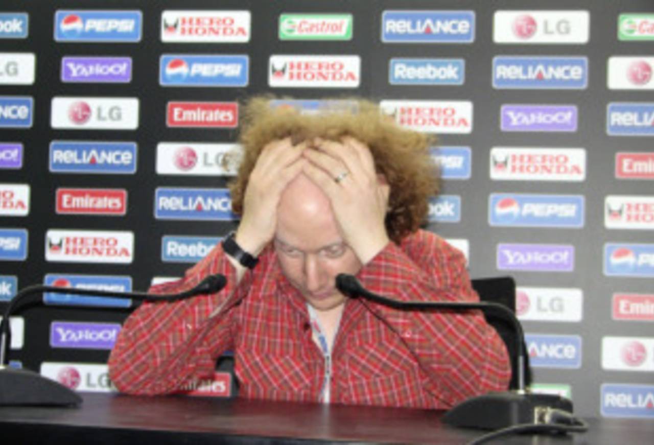 Andy Zaltzman tearfully tells the world's media about his devastating and mystifying failure to be invited to the Mohali semi-final as a diplomatic guest of the Indian or Pakistani governments