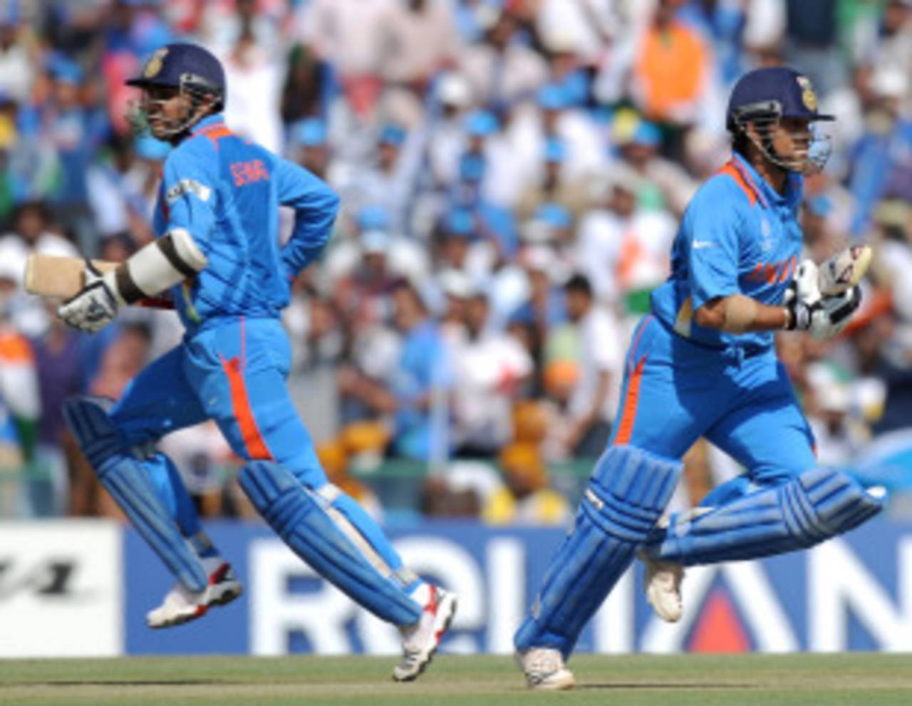 Sachin Tendulkar and Virender Sehwag got India off the blocks quickly, India v Pakistan, 2nd semi-final, World Cup 2011, Mohali, March 30, 2011