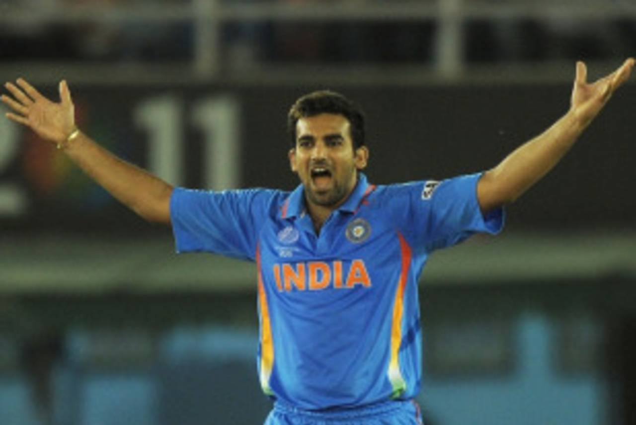 Zaheer Khan was the joint-leading wicket-taker at the 2011 World Cup&nbsp;&nbsp;&bull;&nbsp;&nbsp;AFP