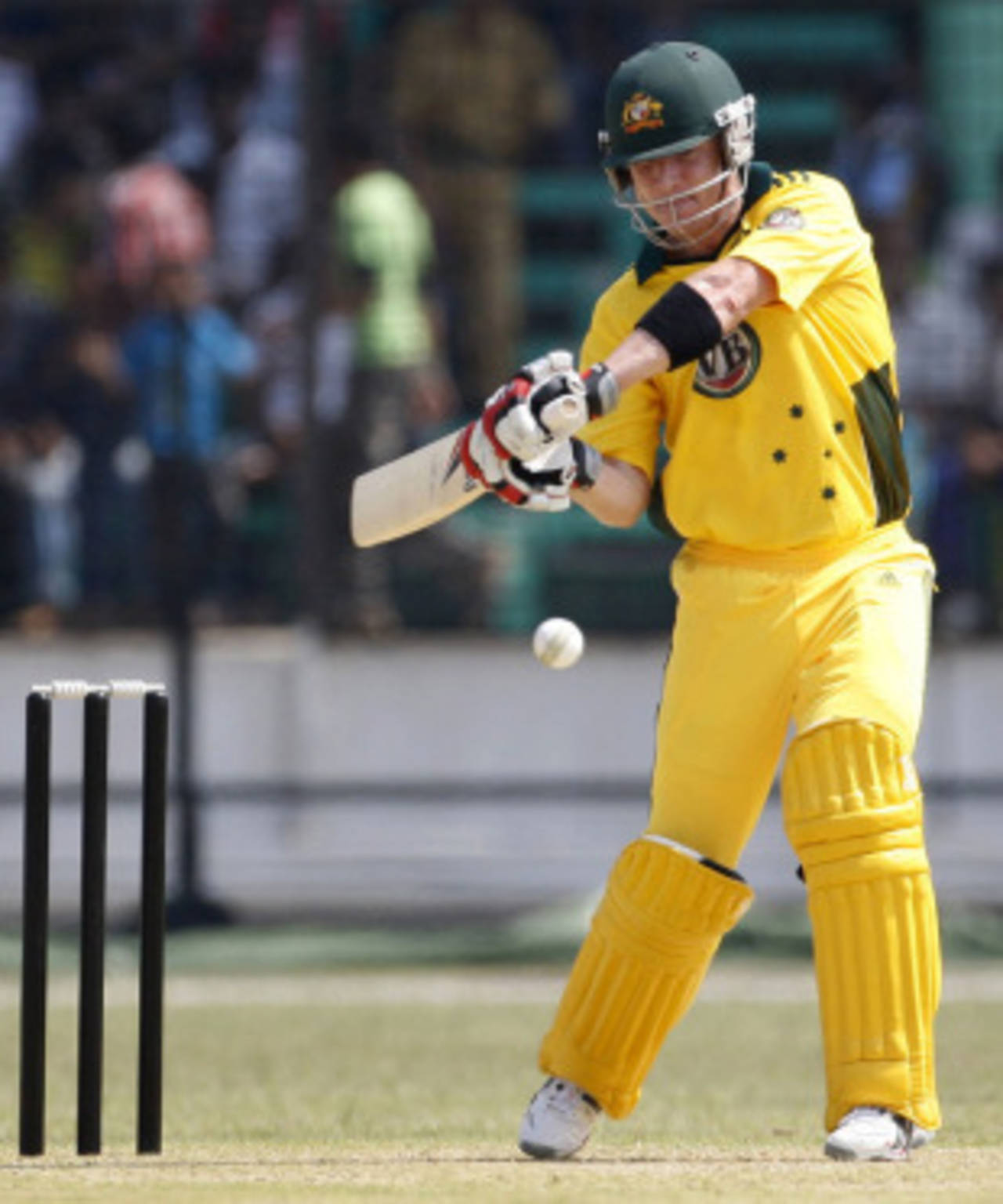 Brad Haddin hit a quickfire 66 in Australia's warm-up match, BCB XI v Australia, April 7, 2011