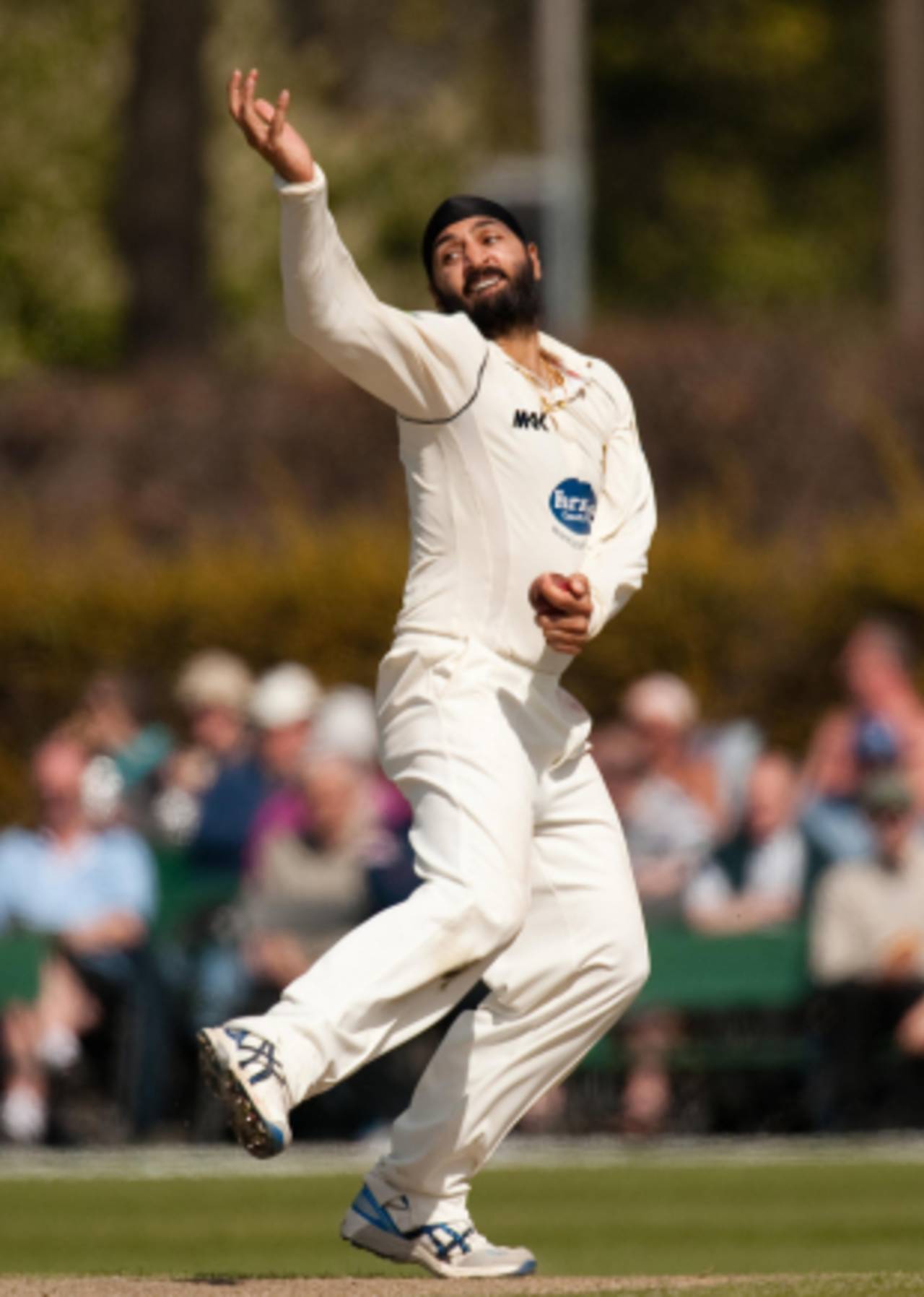 Monty Panesar bowls against Lancashire in Liverpool, Lancashire v Sussex, County Championship, Liverpool, April 10 2011