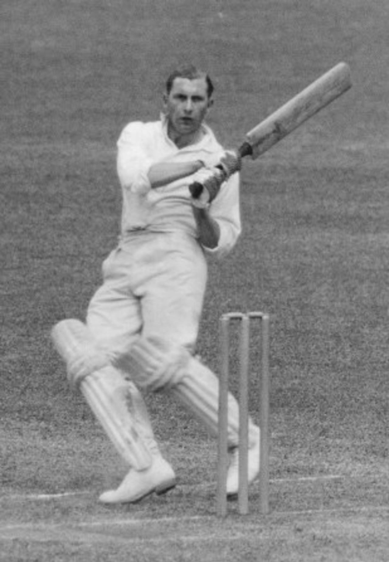 Harold Gimblett on the attack on his England debut in 1936&nbsp;&nbsp;&bull;&nbsp;&nbsp;Getty Images