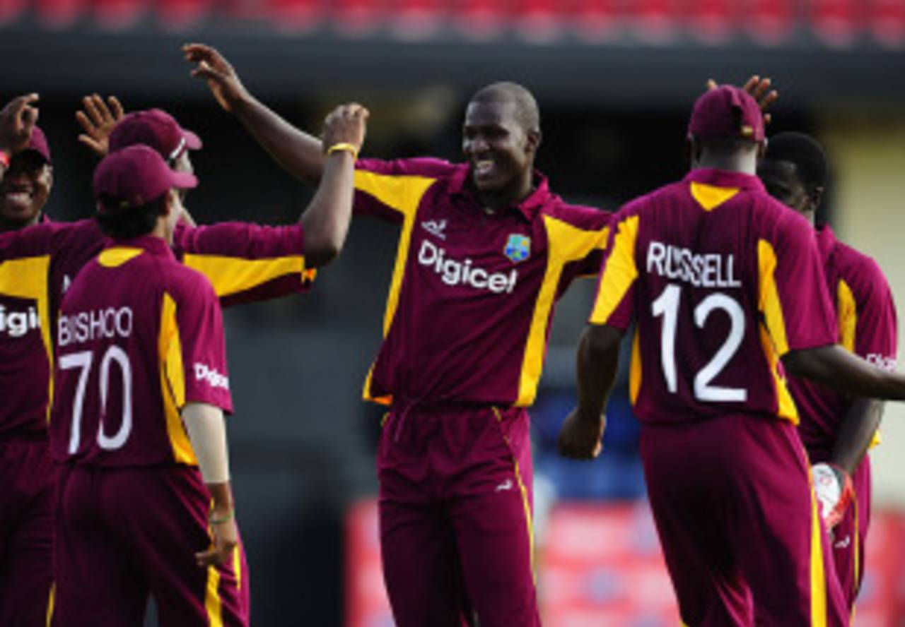 West Indies were one over behind the required rate at the end of the match&nbsp;&nbsp;&bull;&nbsp;&nbsp;Getty Images