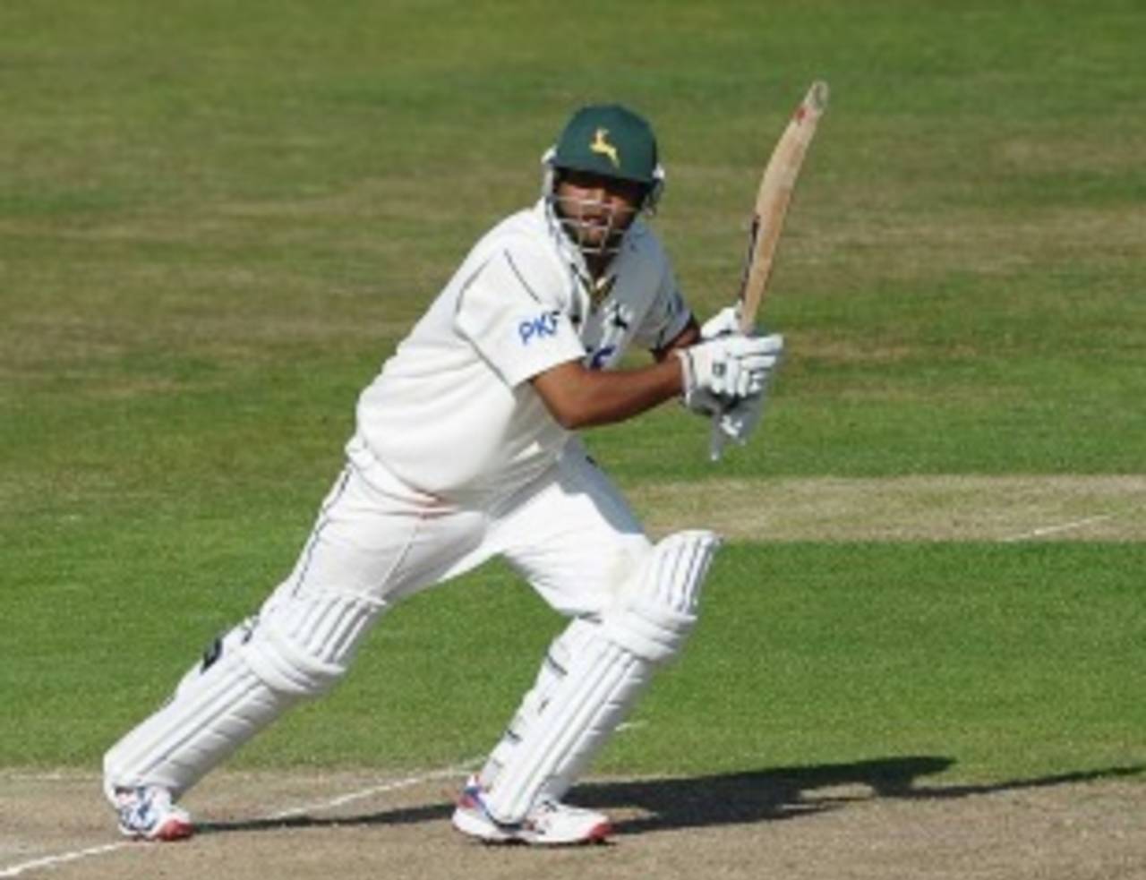 Samit Patel played an important hand after early wickets fell, Nottinghamshire v Worcestershire, County Championship, Division One, Trent Bridge, April 27, 2011