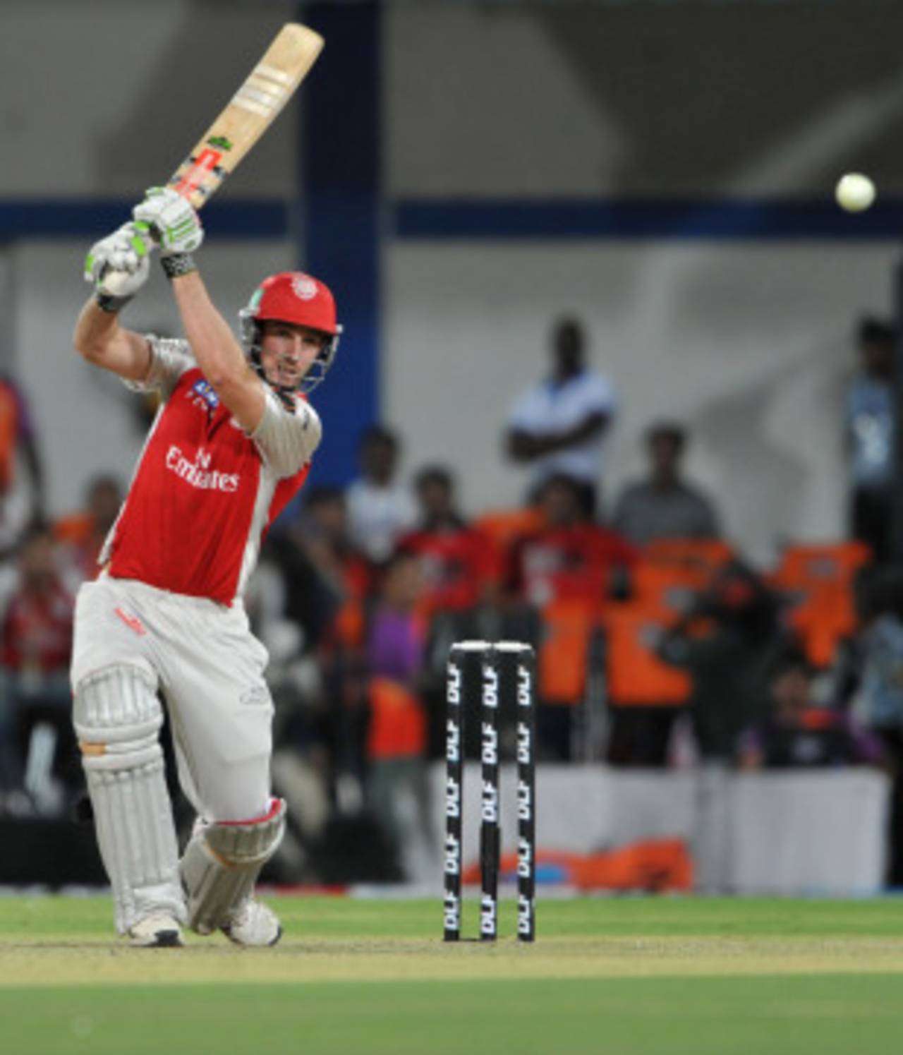 Shaun Marsh strokes the ball through the covers, Kochi Tuskers Kerala v Kings XI Punjab, IPL 2011, Indore, May 13, 2011