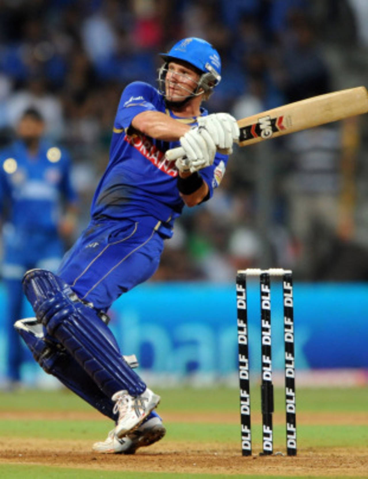 Shane Watson pulls with clinical control, Mumbai Indians v Rajasthan Royals, IPL 2011, Mumbai, May 20, 2011