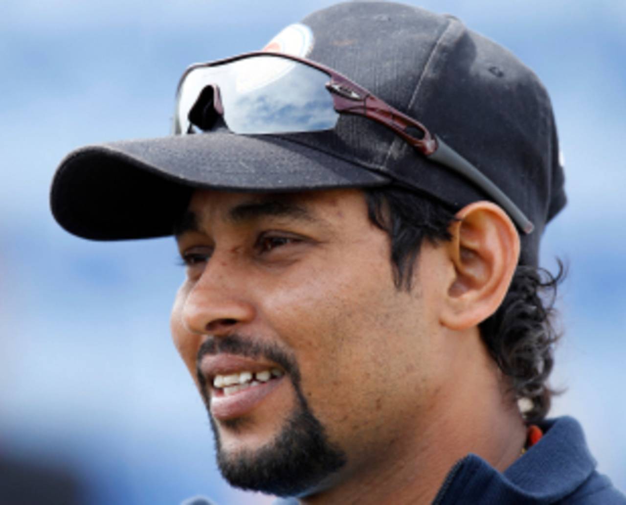 Sri Lanka captain Tillakaratne Dilshan speaks to the media ahead of the first Test against England, Cardiff, May 25 2011
