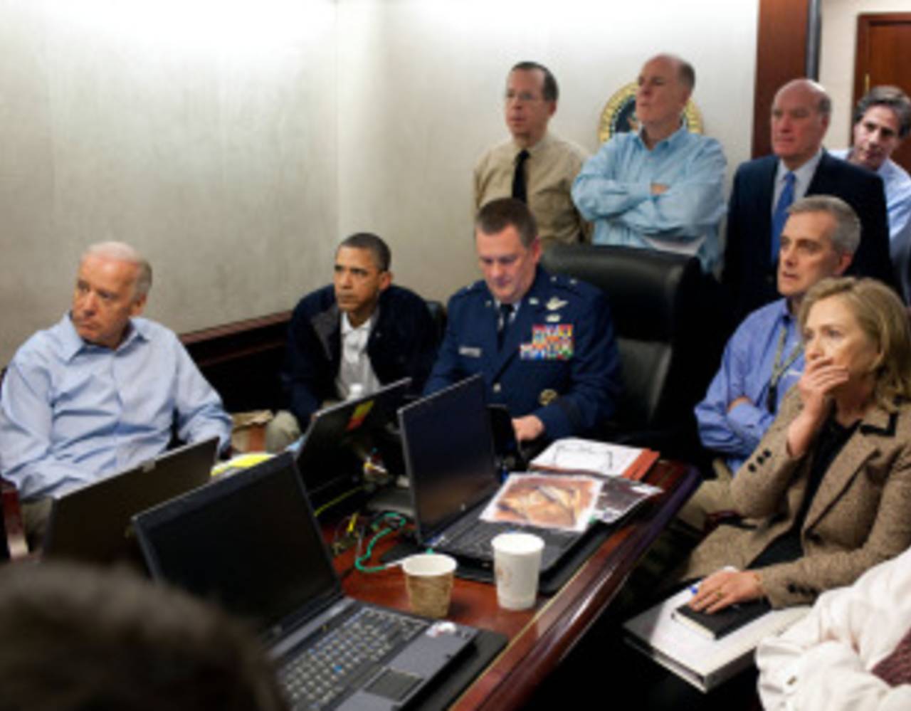 US President Barack Obama and members of his national security team, May 1, 2011