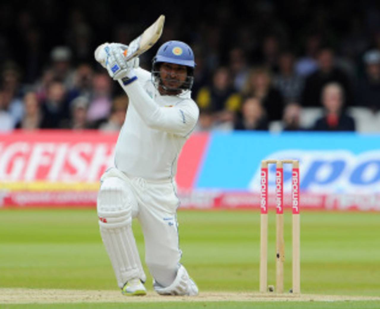 Kumar Sangakkara drives as Sri Lanka pile on the runs, England v Sri Lanka, 2nd Test, Lord's, June 5, 2011