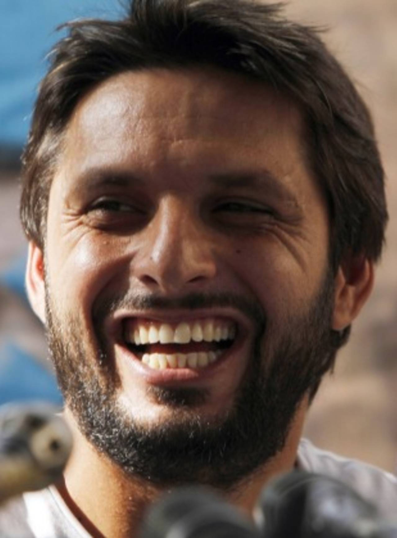Shahid Afridi at a press conference in Karachi, June 6, 2011