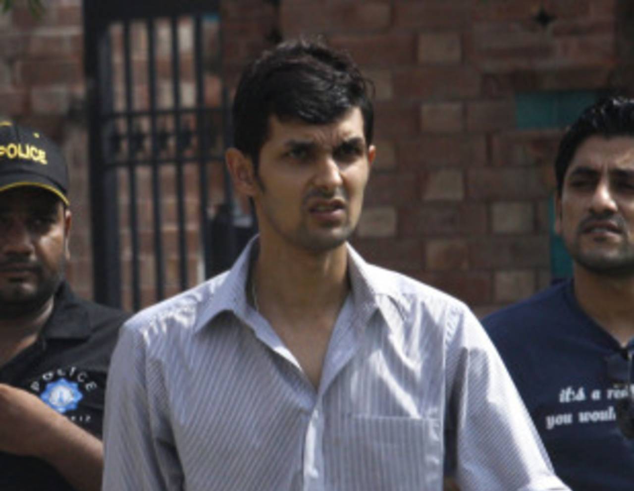 Zulqarnain Haider arrives for his disciplinary hearing, Lahore, June 17, 2011