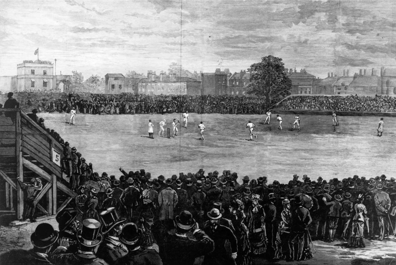 An illustration of the 1882 Oval Test