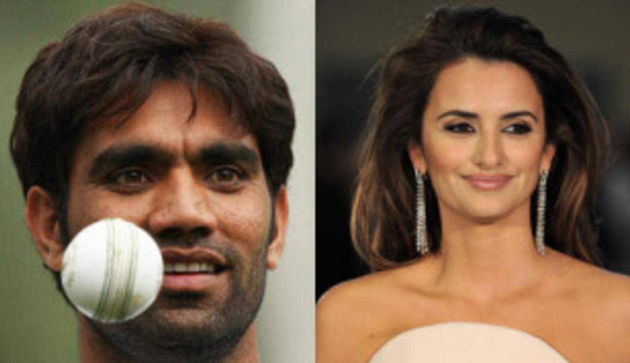 Composite: Munaf Patel and Penelope Cruz