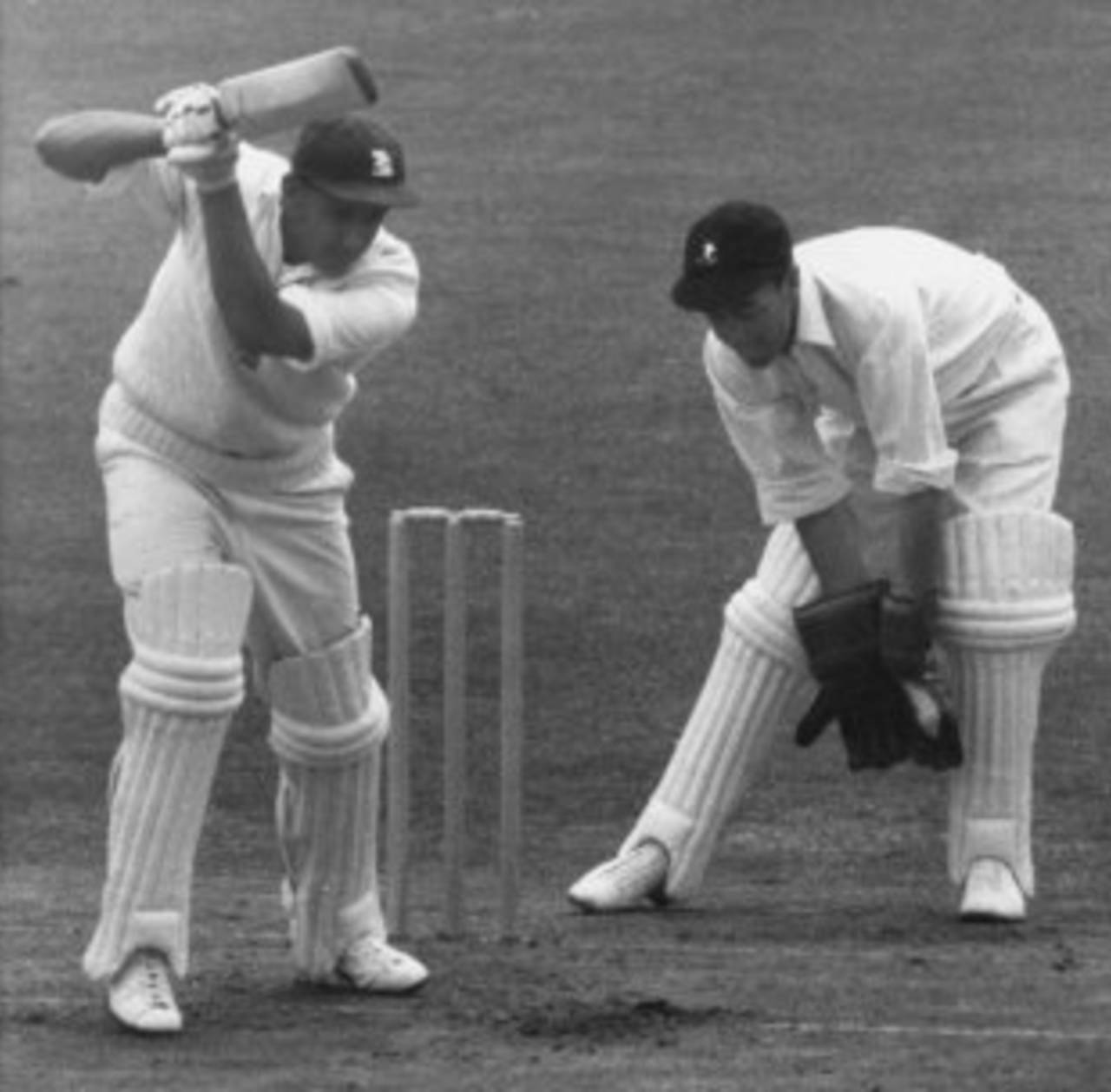 John Waite keeps wicket for South Africa against England&nbsp;&nbsp;&bull;&nbsp;&nbsp;Dennis Oulds