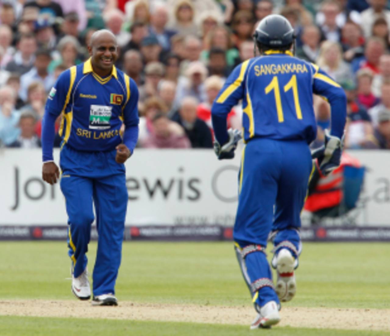Sanath Jayasuriya picked up two cheap wickets on his return to the Sri Lankan side, England v Sri Lanka, Twenty20, Bristol, June 25 2011