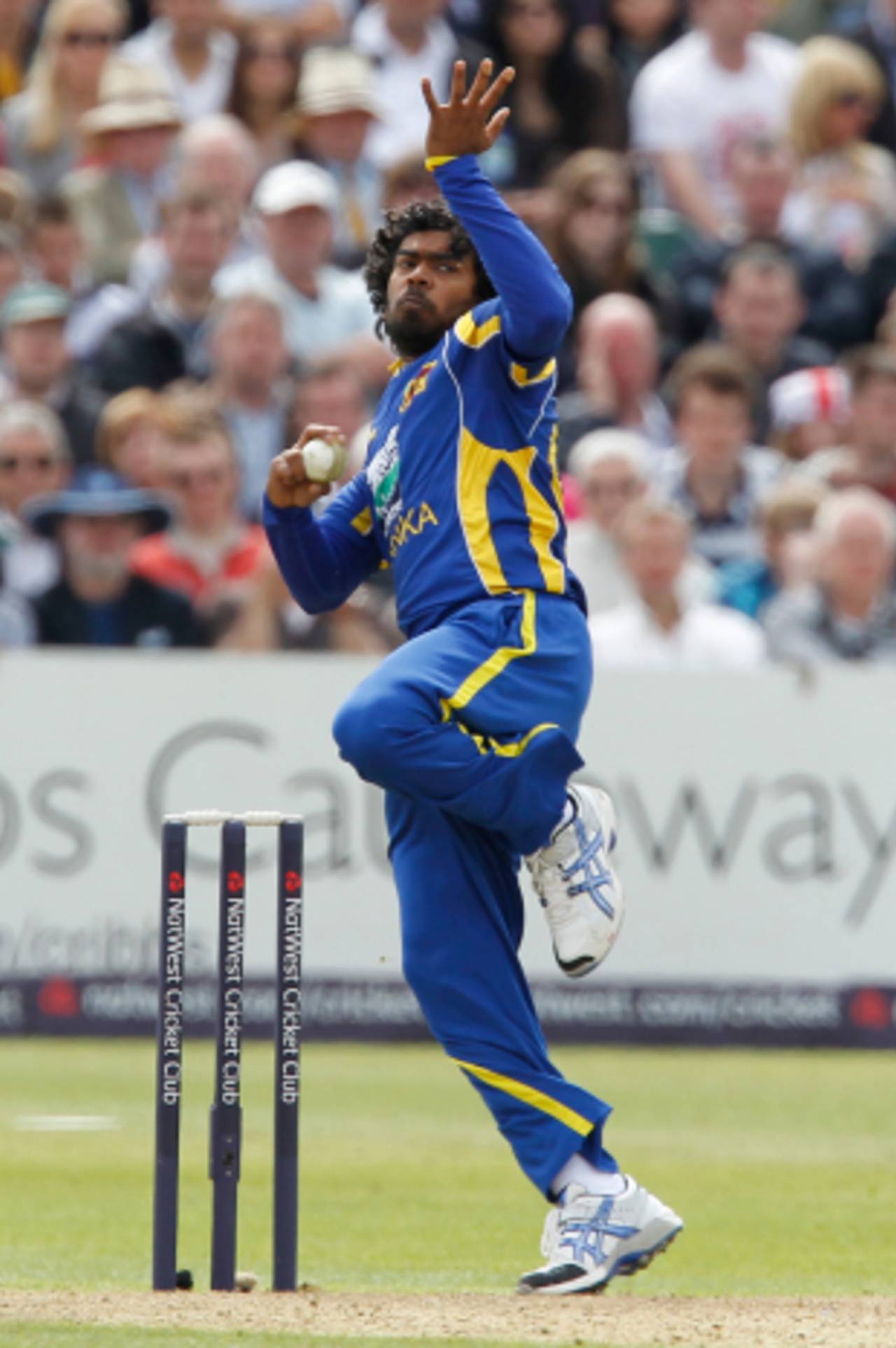 Lasith Malinga picked up two cheap wickets in Sri Lanka's victory over England&nbsp;&nbsp;&bull;&nbsp;&nbsp;AFP