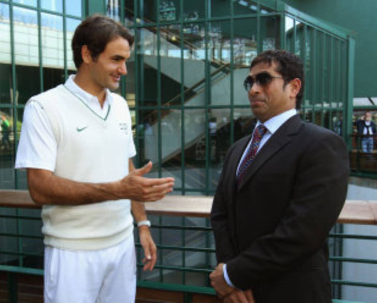 Roger Federer, a cricket fan who has also played a bit at Wimbledon&nbsp;&nbsp;&bull;&nbsp;&nbsp;Getty Images