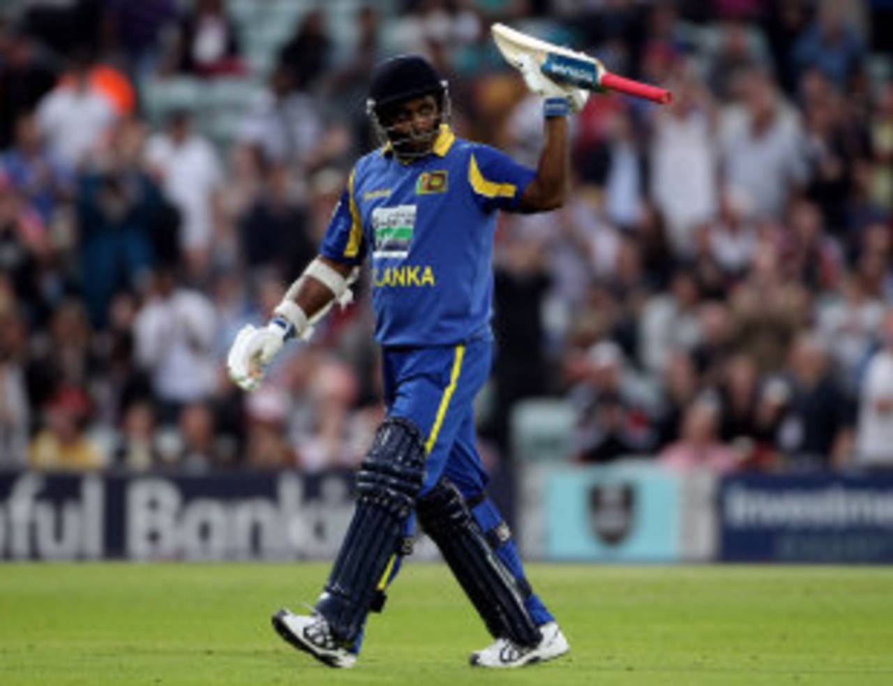 Sanath Jayasuriya fell for just 2 in his 445th and final ODI appearance, England v Sri Lanka, 1st ODI, The Oval, June 28 2011