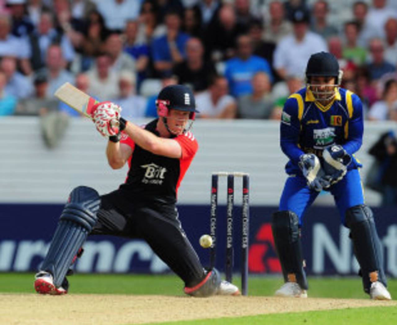 Eoin Morgan made a 37-ball half-century to lift England's tempo, England v Sri Lanka, 2nd ODI, Headingley, July 1 2011
