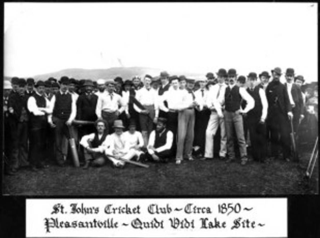 The team from St John's, Newfoundland circa 1850
