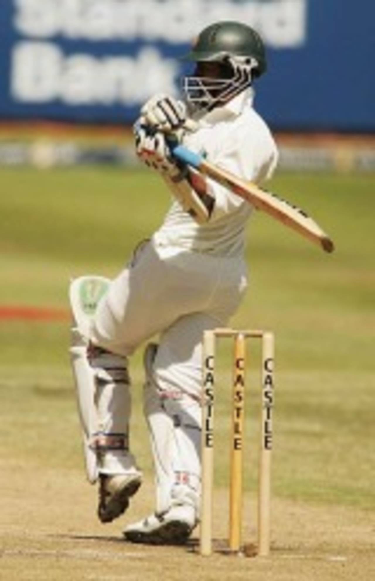 Dion Ebrahim hooks on his way to 71, South Africa v Zimbabwe, 1st Test, Cape Town, March 5, 2005