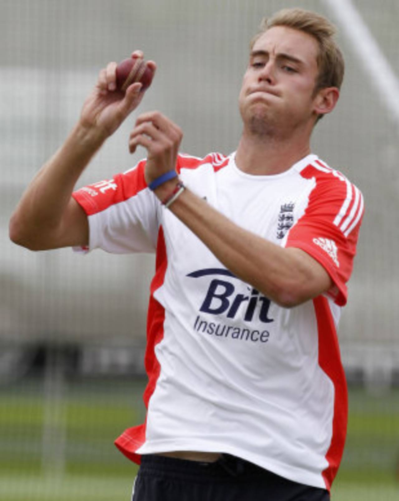 Stuart Broad bowls in the nets, Lord's, July 20, 2011
