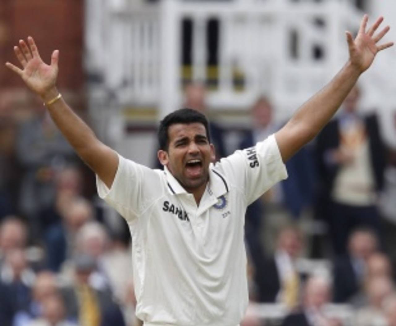 Zaheer Khan appeals successfully against Alastair Cook, England v India, 1st Test, Lord's, 1st day, July 21, 2011